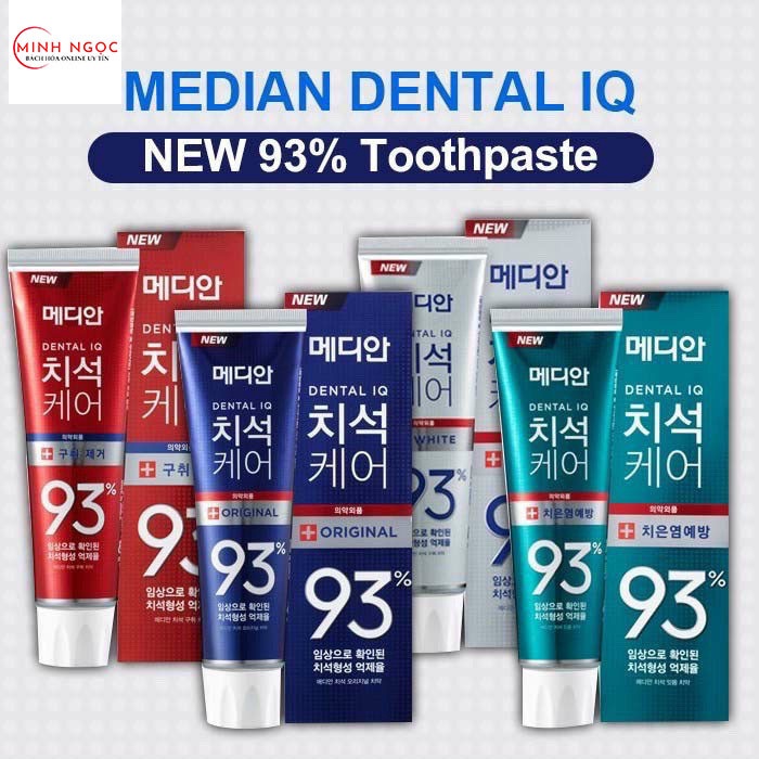 Kem đánh Răng Median Dental Iq 93% Hàn Quốc 120g/tuýp – Minh Ngọc