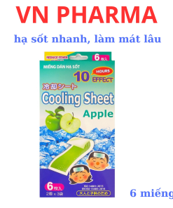 Dán Hạ Sốt Cho Bé Cooling Sheet Apple Làm Mát 10 Tiếng Hộp 6 Miếng – Tanaphar