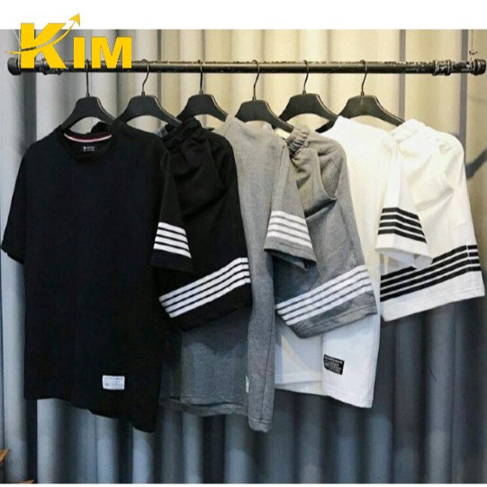 Bộ Quần áo Nam 3 Sọc Kẻ Thời Trang Mùa Hè – Kim