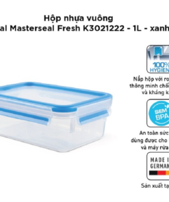 Hộp Nhựa Vuông Tefal Masterseal Fresh 1l Màu Xanh K3021222 – Sht House
