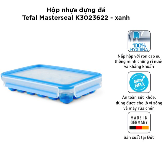 Hộp Nhựa đựng đá Tefal Masterseal Màu Xanh – K3023622- Sht House