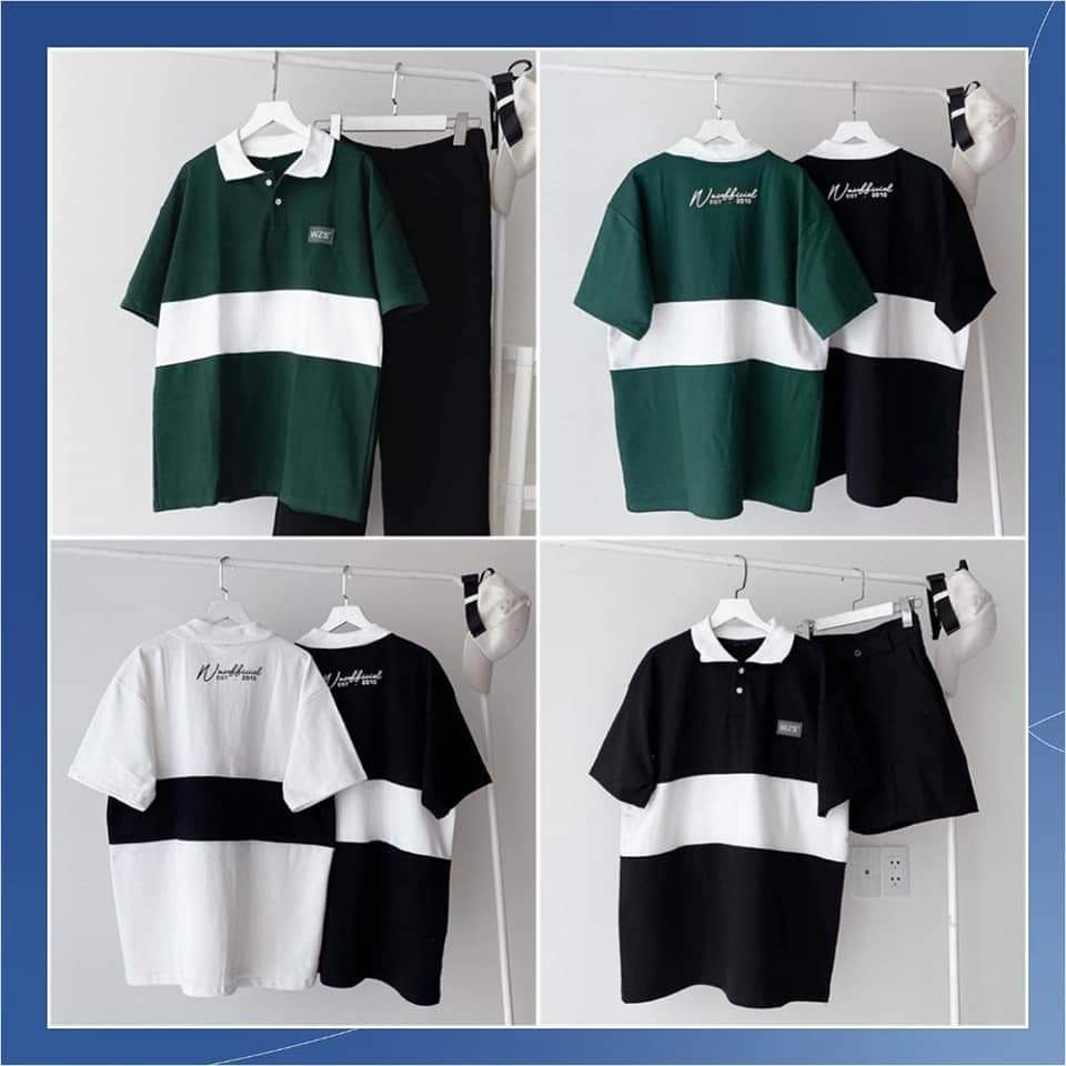 áo Thun Polo Cổ Bẻ, áo Thun Polo Có Cổ Form Rộng Wzs