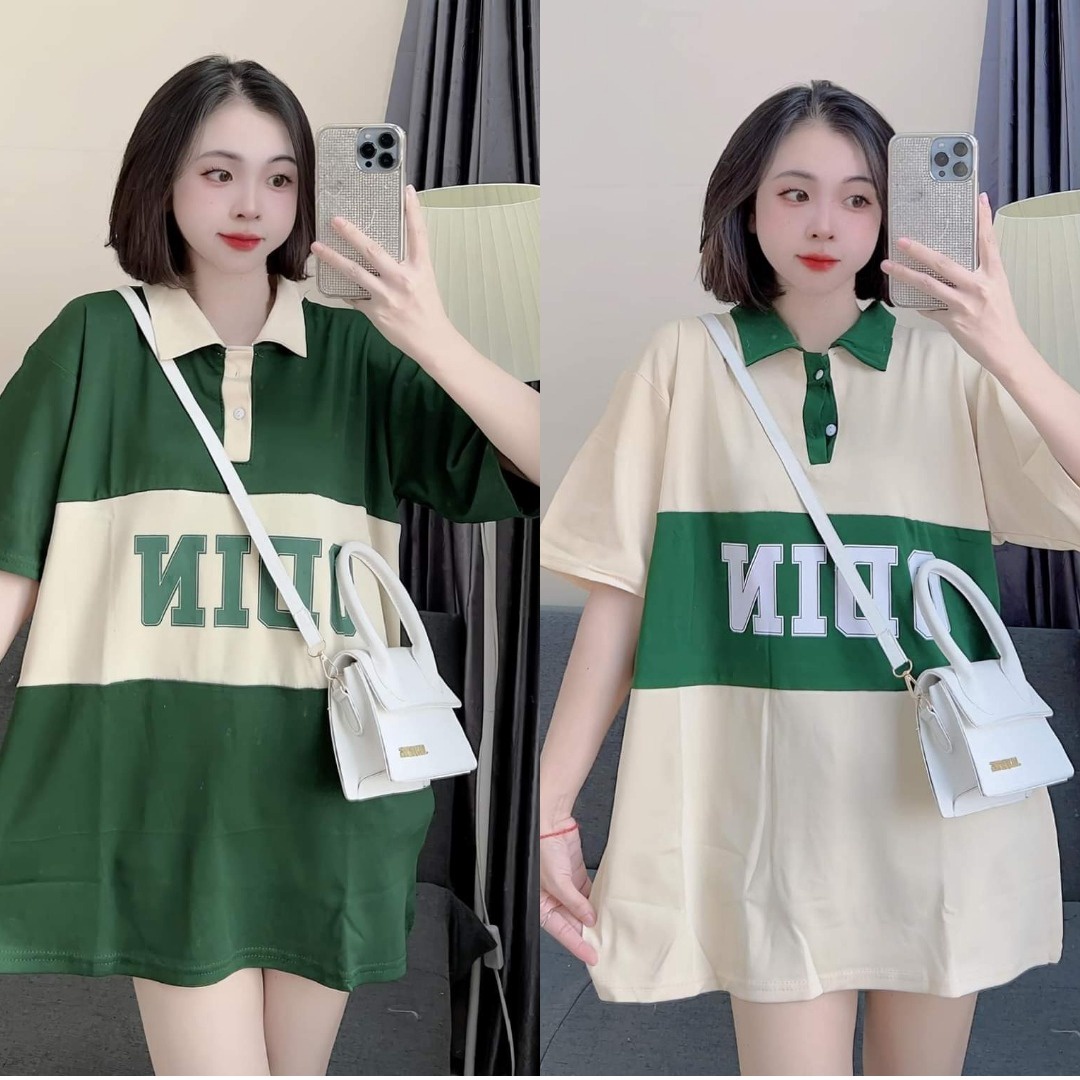 áo Polo Chất Cotton Su Form Rộng Cổ Bẻ Chữ -odin