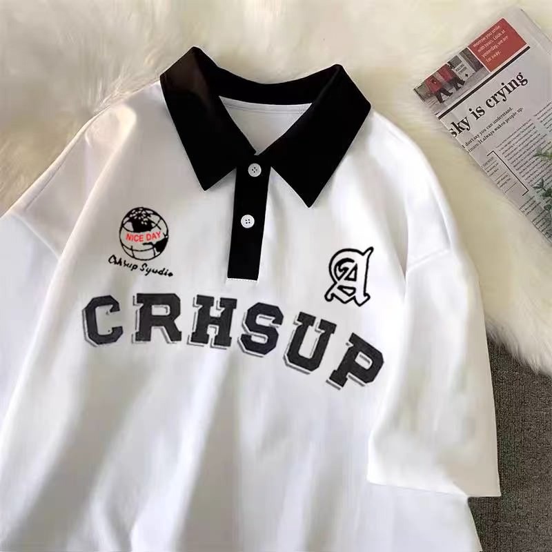 áo Thun Polo Có Cổ Bẻ – Crh Sup Form Rộng