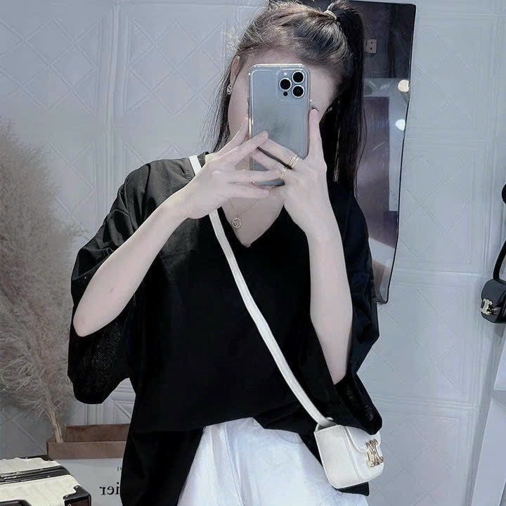áo Thun Cổ Tim Form Rộng Chất Cotton Khô 3158 Chuẩn Shop – Lê Phương Boutique