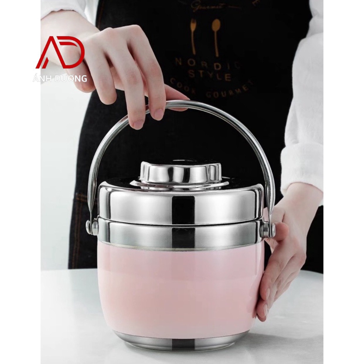 Hộp đựng Cơm (cà Mên) Cao Cấp Chất Liệu Inox 304 Giữ Nhiệt Ad083 – ánh Dương