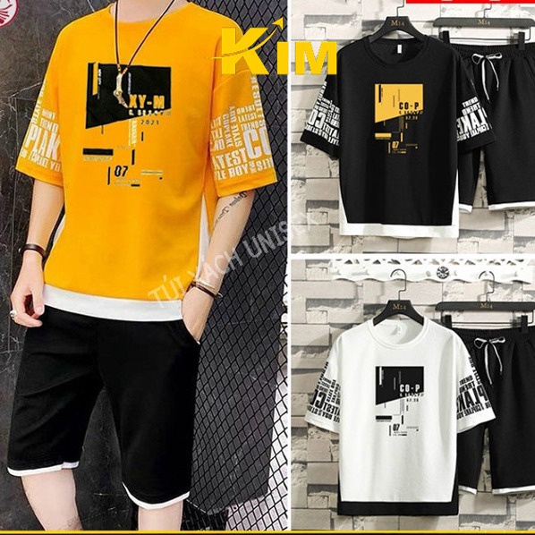 Bộ Quần áo Mặc Nhà Thể Thao Nam In 07 Mùa Hè Phong Cách – Kim