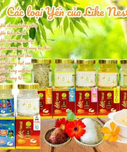 [giỏ Quà 6 Hủ Tặng 1 Hủ Yến Lẻ] Yến Chưng đường Kiêng 35% Yến Like Nest – Like Beauty