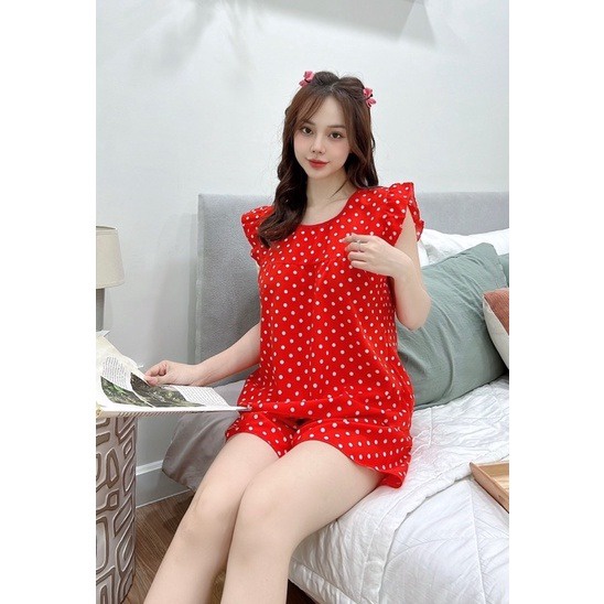 đồ Bộ Lụa đùi Chấm Bi Chất Vải Lụa Hàn Mềm Mát Gs-l1 – Be Yourself