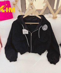 áo Khoác Nhung Tăm Dáng Lửng Túi Hộp – Kim