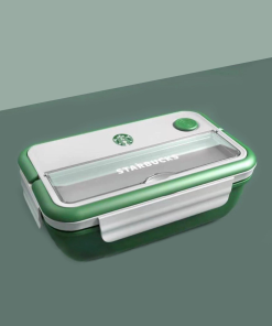 Hộp Cơm Starbuck Chữ Nhật Kèm đũa Muỗng – Starbuck