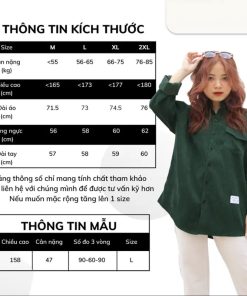 áo Sơ Mi Dài Tay Nam Nữ Dáng Rộng Cao Cấp Vải Nhung Tăm – Men’s Style