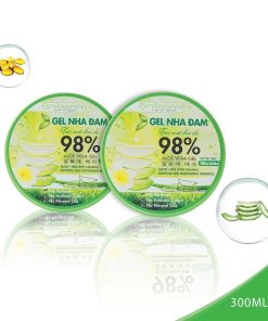 Combo 2 Gel Nha đam Dưỡng ẩm Và Làm Mềm Da – Gel Lô Hội 98% Aloe Vera Gel (300ml/hũ) – Milaganics