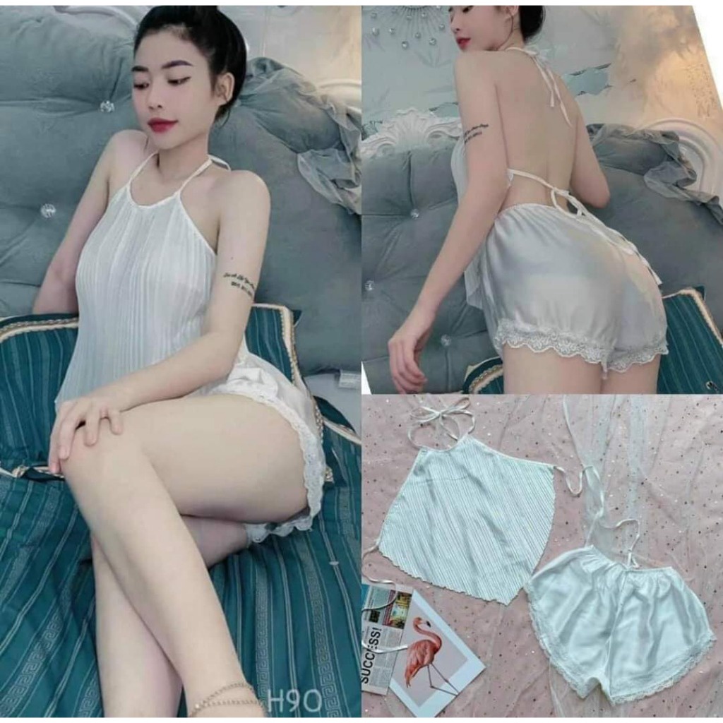 Set đồ Bộ Yếm Phi Bóng Dập Ly Mềm Mịn, Sexy Gs-sx – Be Yourself