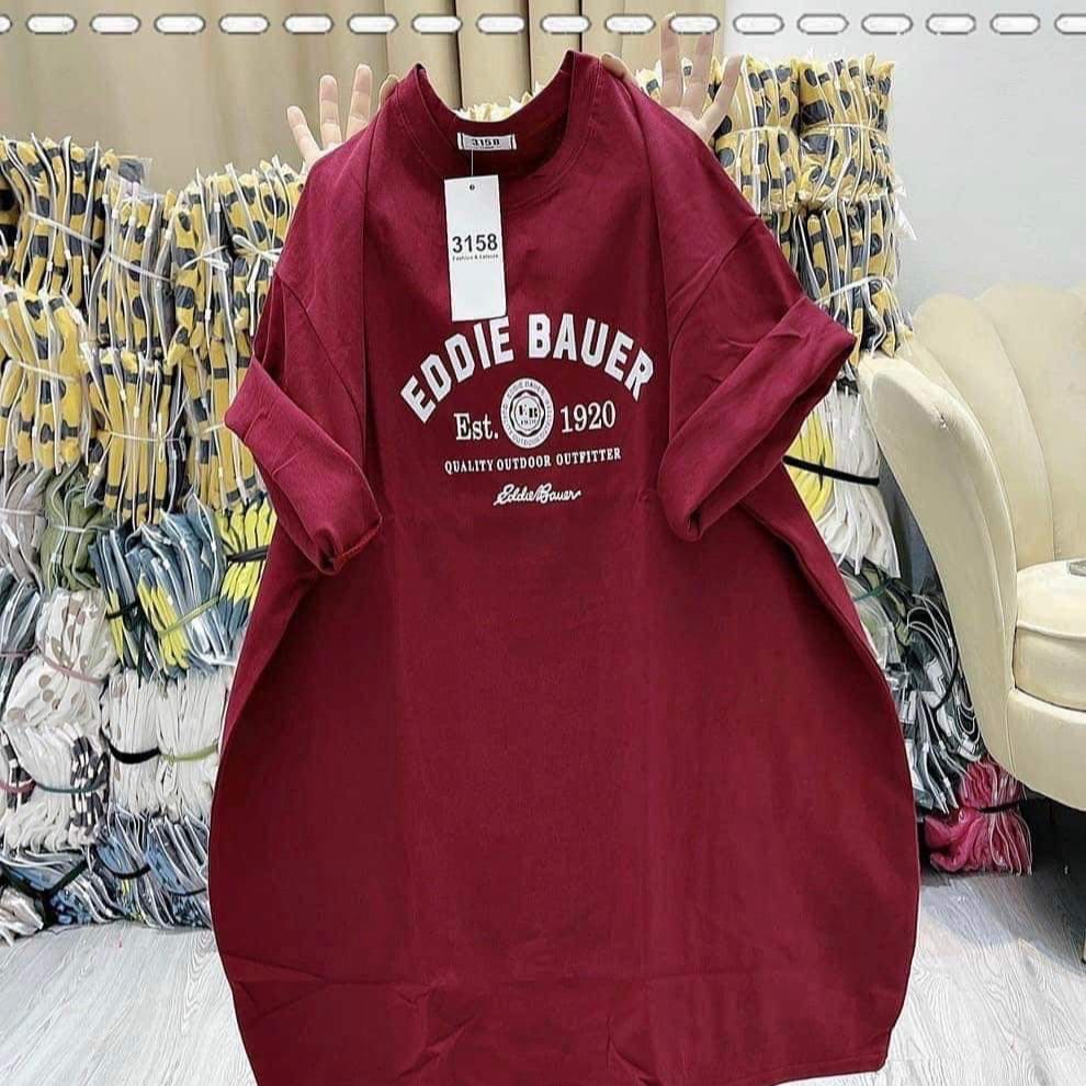 áo Phông Unisex Form Rộng Tay Lỡ Nam Nữ Edier Bauer