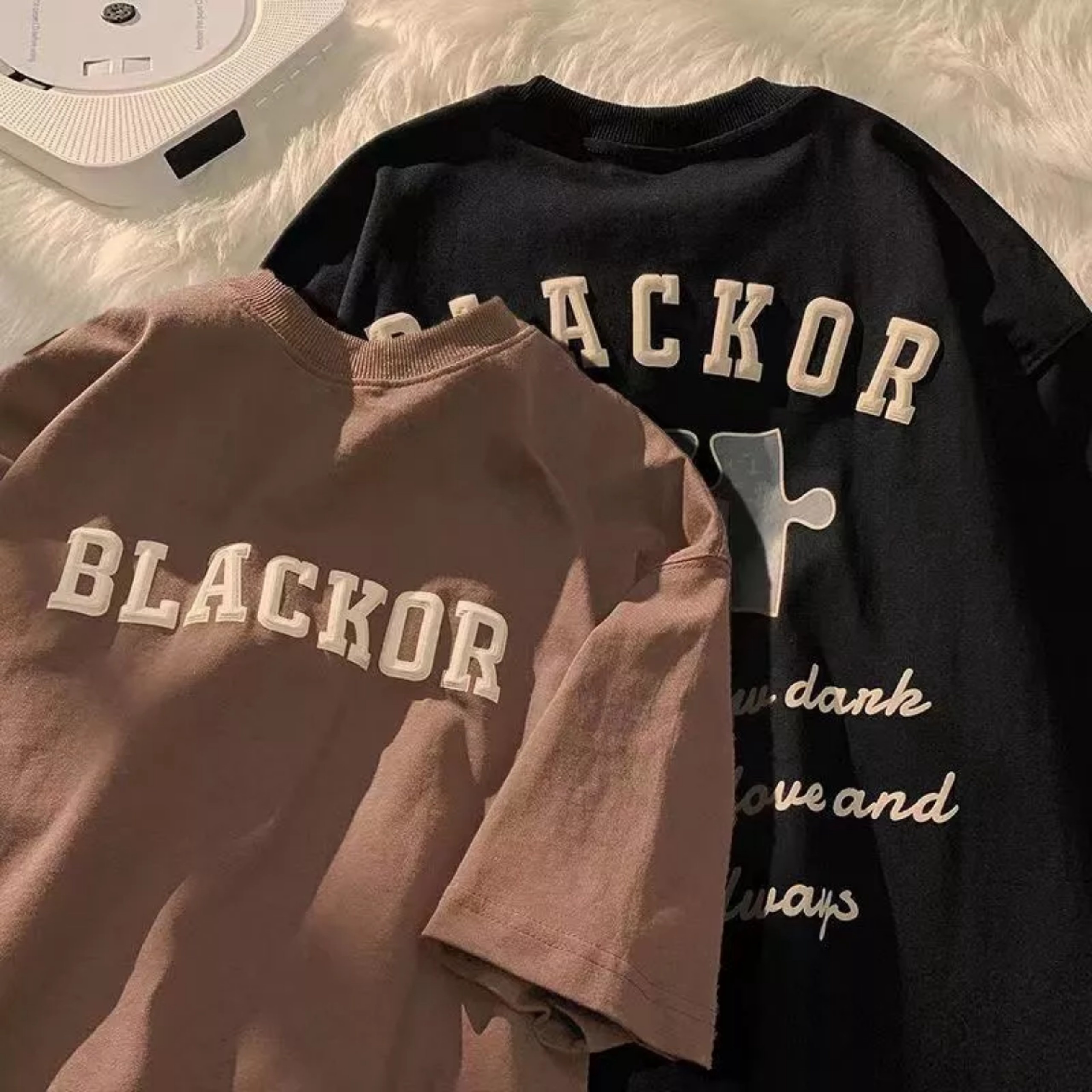áo Phông Unisex Form Rộng Blackor