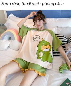 Bộ Ngủ đùi Nữ Cô Gái Khủng Long