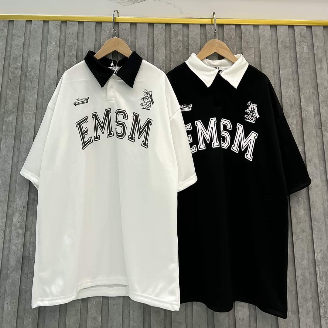 áo Polo Unisex Form Rộng Nam Nữ Emsm
