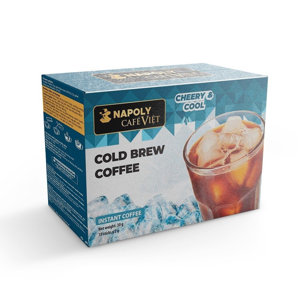 [hộp] Cold Brew Coffee – Cà Phê Sấy Lạnh Hòa Tan – Napoli Coffee