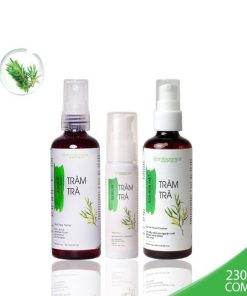 Combo Dưỡng Da Mụn Tràm Trà: Sữa Rửa Mặt 100ml/chai, Toner 100ml/chai , Serum Giảm Thâm 30ml/chai – Milaganics