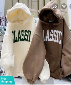 áo Khoác Nỉ Hoodie Form Rộng Mũ 2 Lớp Chất Nỉ Cotton Classic