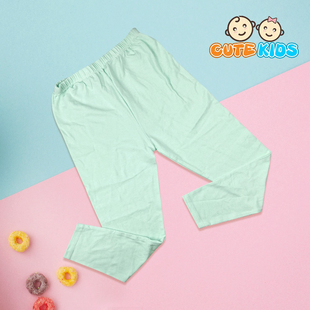 Quần Legging Dài Trơn Bé Gái Cotton Xuất đẹp Mềm Mát Co Giãn Cho Bé 8-16kg