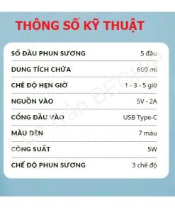 Quạt điều Hòa Phun Sương, Quạt điều Hòa Hơi Nước để Bàn Kèm đèn Led 7 Màu Ctb196 – Bechip