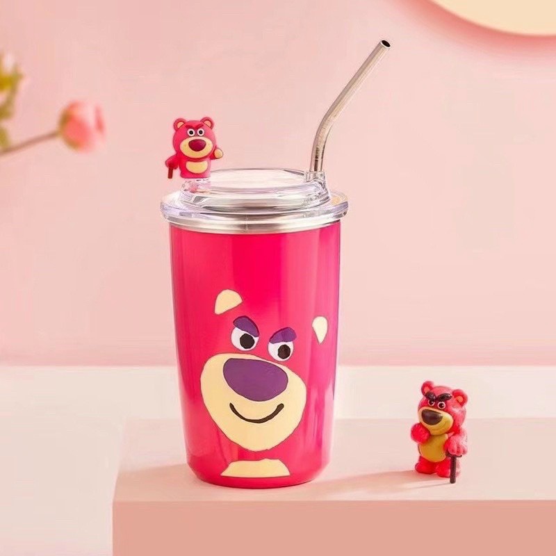 Ly Giữ Nhiệt Hình Bầu Gấu Dâu 500ml – Gdn