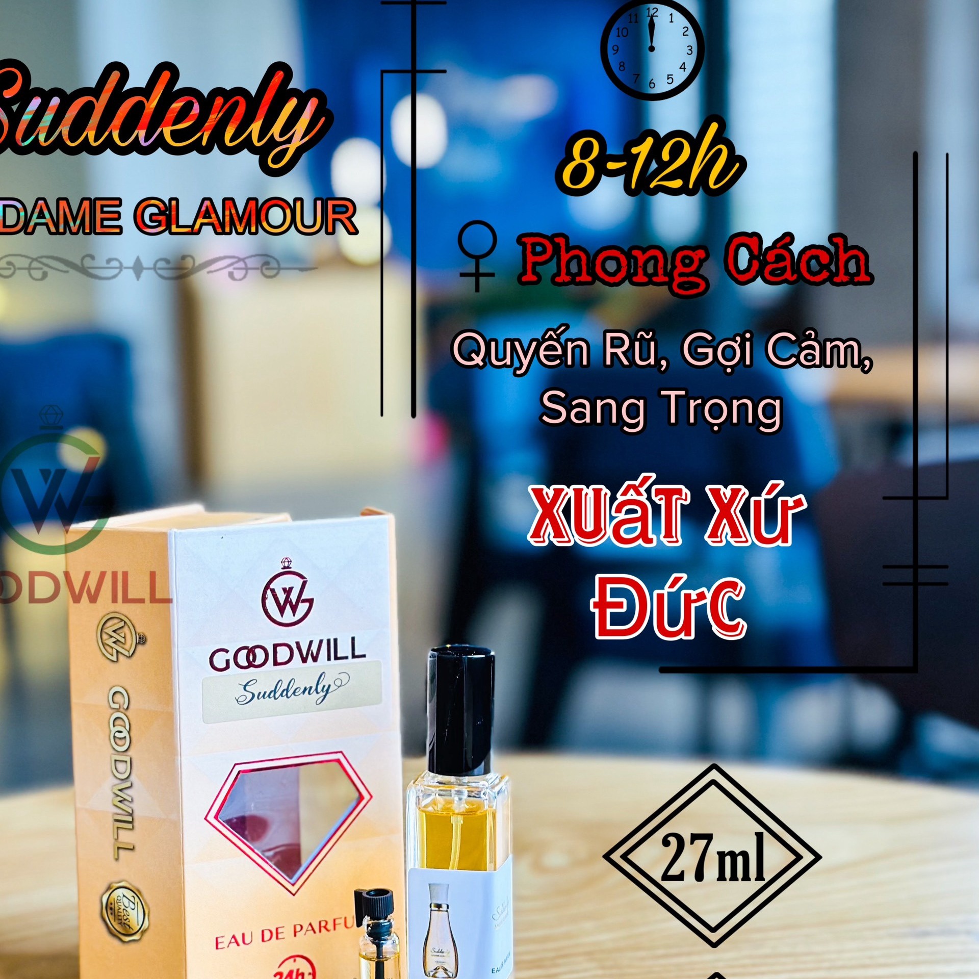 Nước Hoa Nữ Suddenly 27ml