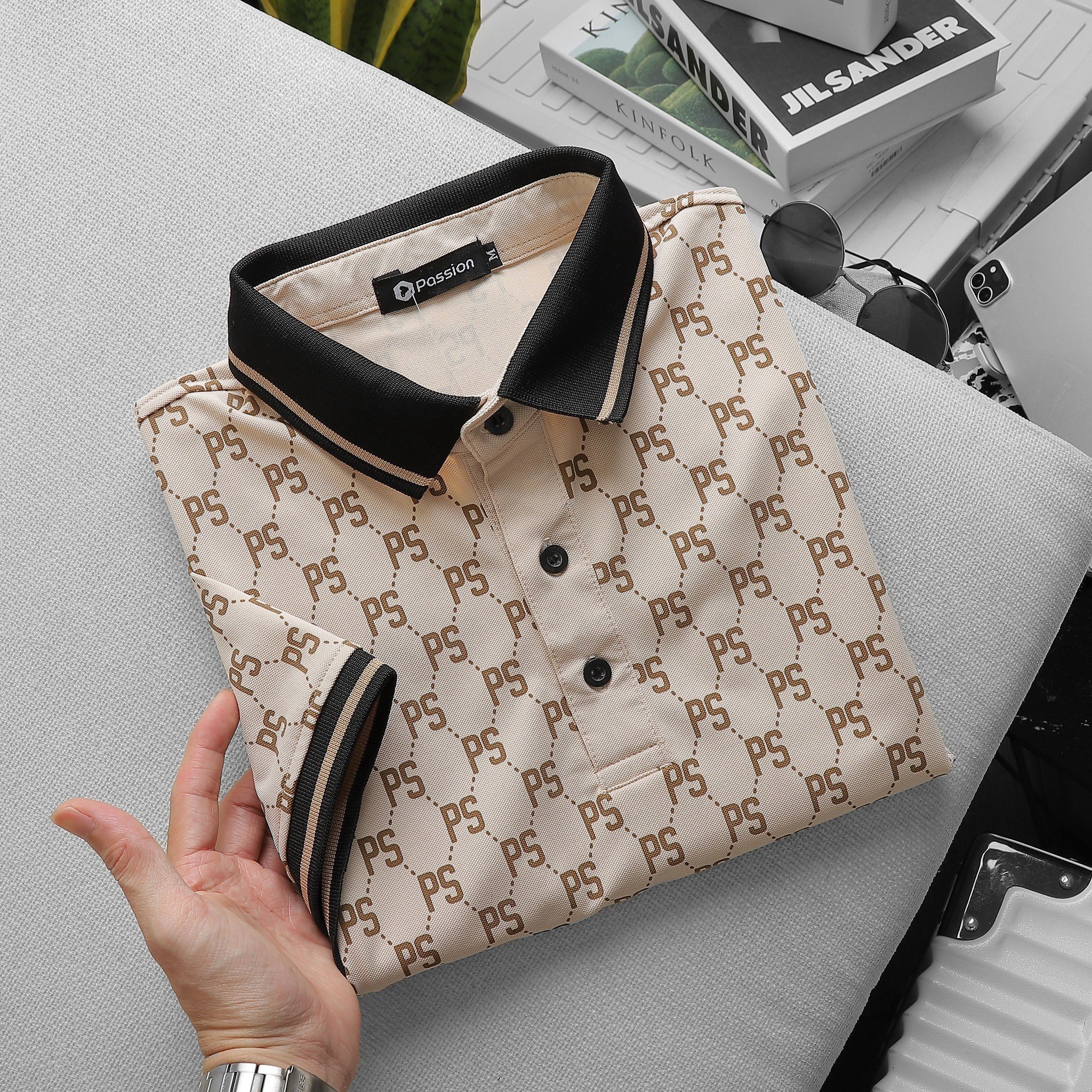 áo Thun Polo Cổ Bẻ Cao Cấp In Chữ Ps – Thời Trang Hc
