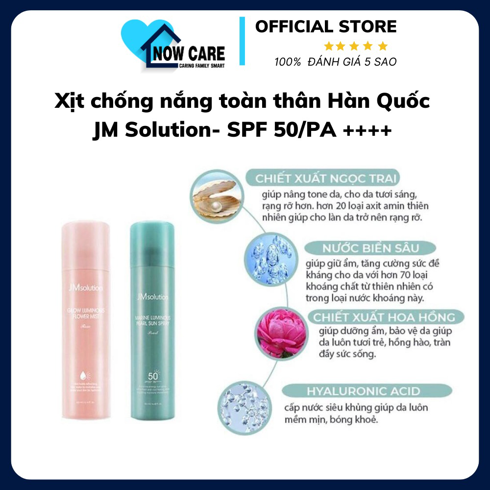 Xịt Chống Nắng Toàn Thân Hàn Quốc Spf 50/pa++++ – Jm Solution