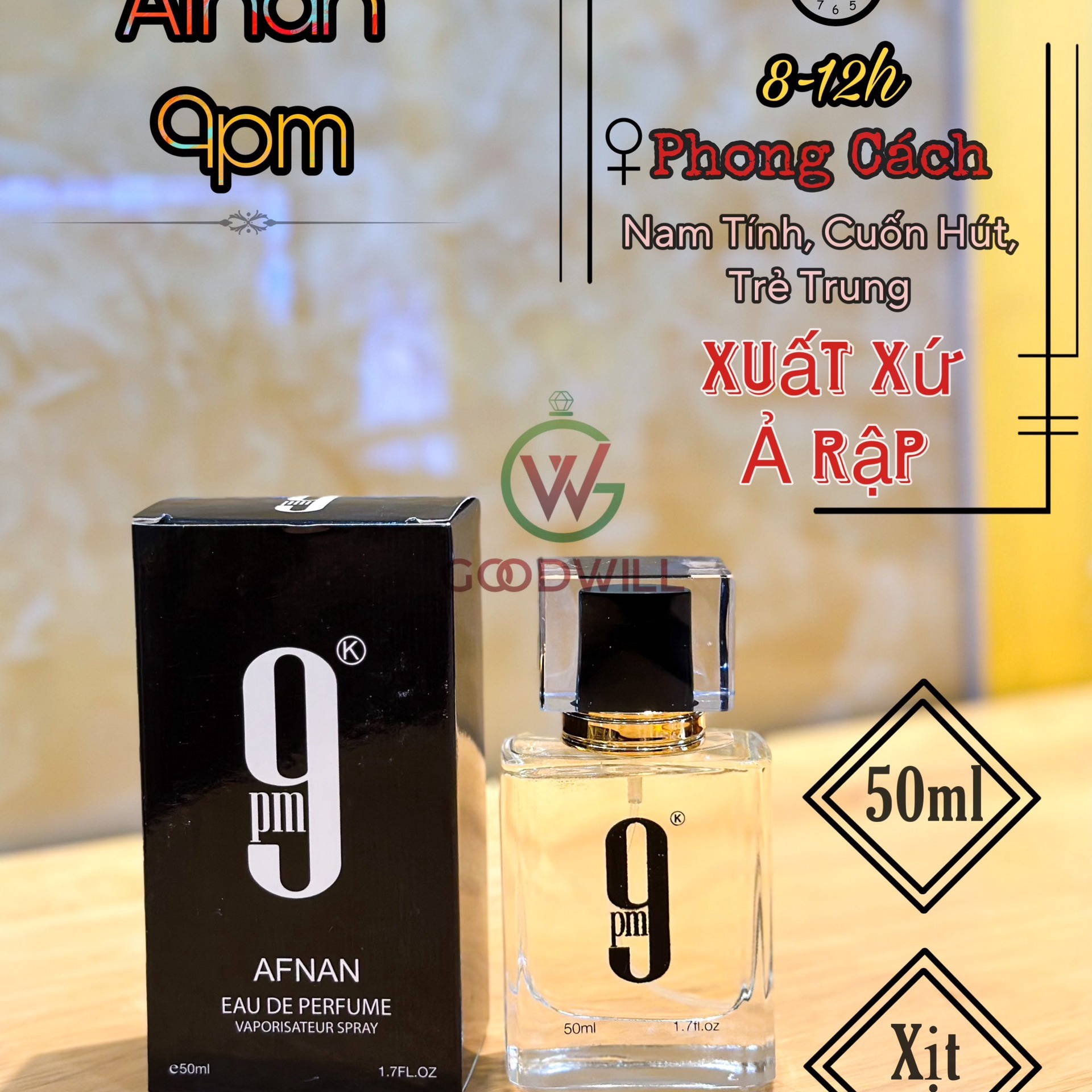 Nước Hoa Goodwill Afnan 9pm 50ml