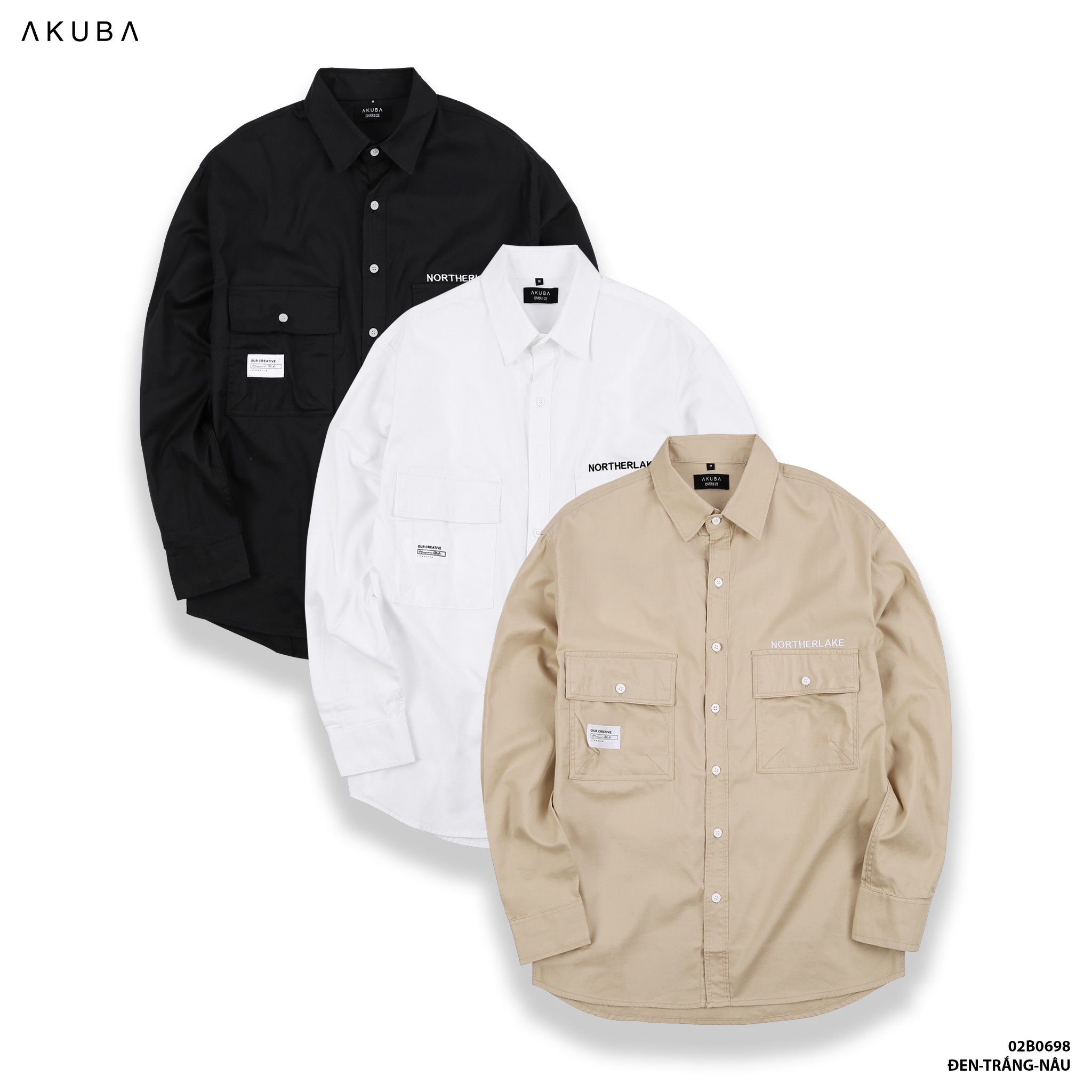 áo Sơ Mi Tay Dài Form Oversize 02b0698 – Akuba