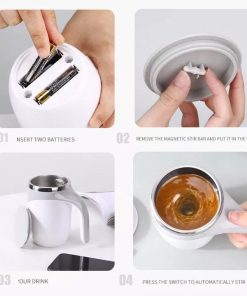 Cốc Pha Cafe, đồ Uống Tự động Thông Minh 380ml, Cốc Quay Từ Tính Lõi Inox 304, Giữ Nhiệt Nóng Lạnh Tốt (màu Sắc Ngẫu Nhiên) Gd033 – Lady’s Passion