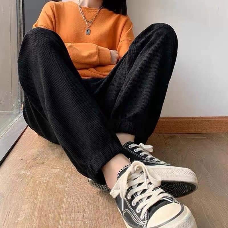 Quần Joger Trơn Nam Nữ Chất Da Cá