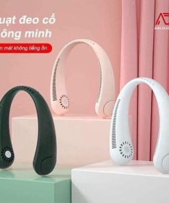 Quạt đeo Cổ Mini Tích điện Không Cánh Tiện Lợi Sạc Usb Ad196 – ánh Dương