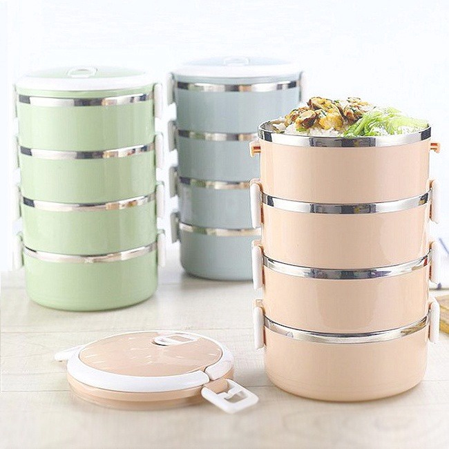 Hộp Cơm Lúa Mạch 4 Tầng Ngẫu Nhiên – Gdn