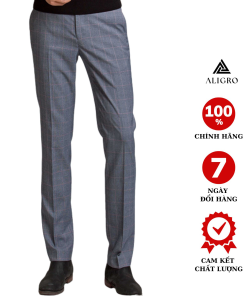 Quần âu Kẻ Caro To Brown Algo1025 – Aligro