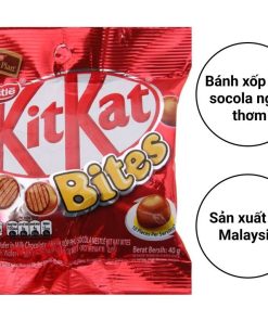 Bánh Xốp Phủ Socola Kitkat Bites Gói 40g -gdn