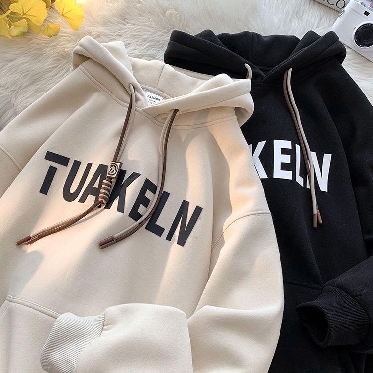 áo Hoodie Form Rộng Mũ 2 Lớp Chất Nỉ Cotton Tuakeln