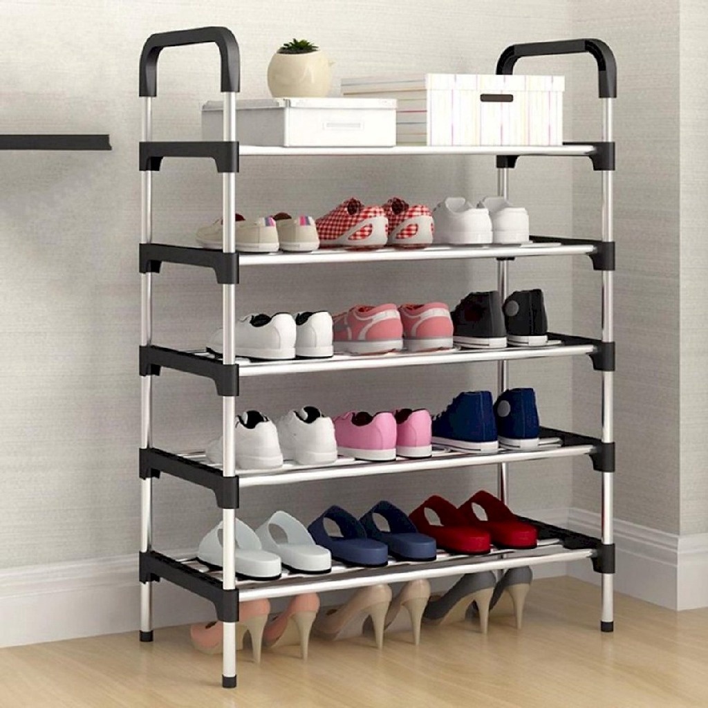 Kệ Giày Dép 5 Tầng Khung Inox – Gdn
