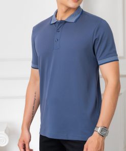 áo Polo Nam Màu Xanh Chất Liệu Cotton Algplo28 – Aligro