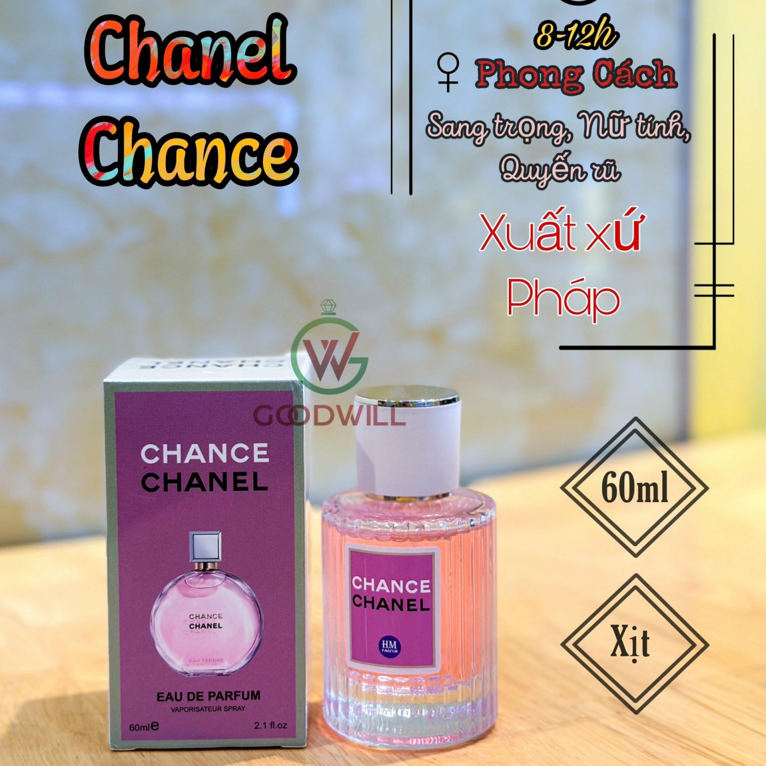 Nước Hoa Nữ Chanel Chance 60ml