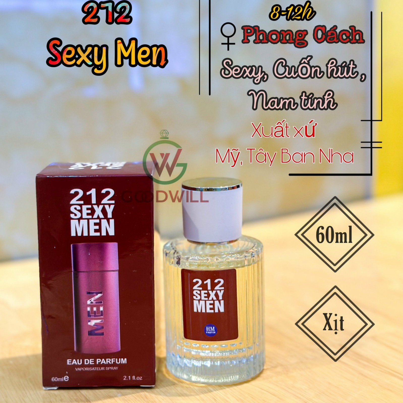 Nước Hoa Nam 212 Sexy Men 60ml