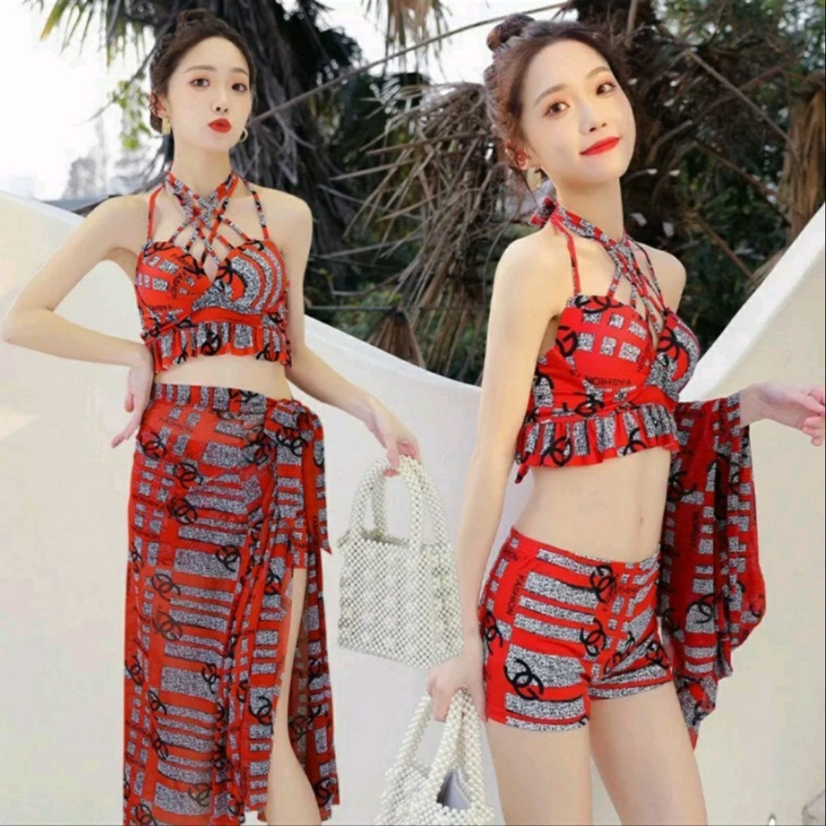 Sét đồ Bơi Tắm Biển Nữ Bikini 3 Mảnh Cực Sexy Quyến Rũ -hana Global