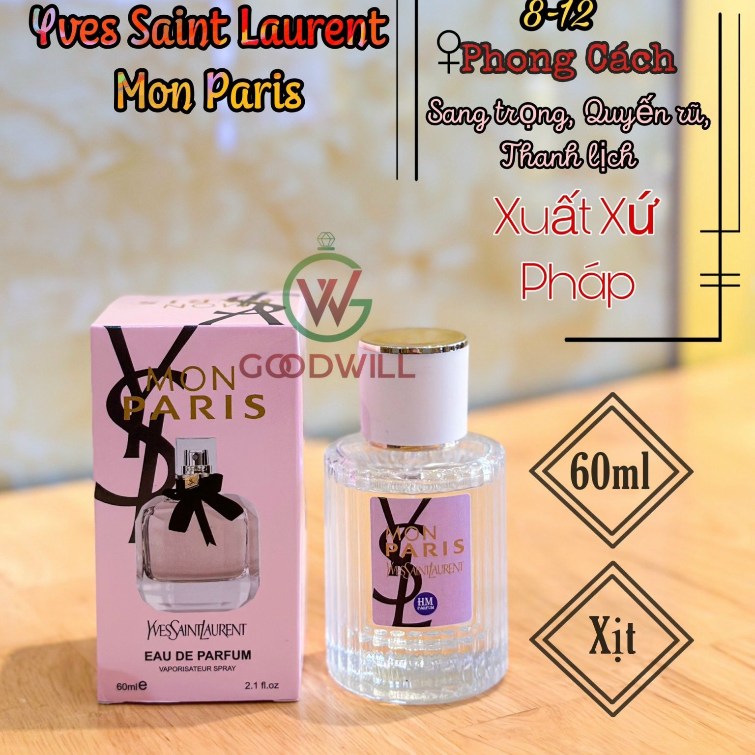 Nước Hoa Nữ Yves Saint Laurent Mon Paris