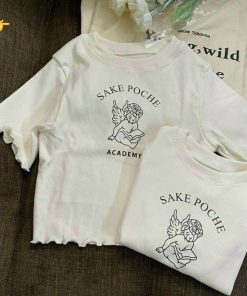 áo Thun Nữ Croptop Cổ Tròn Tay Ngắn Sake Poche – Ausa House