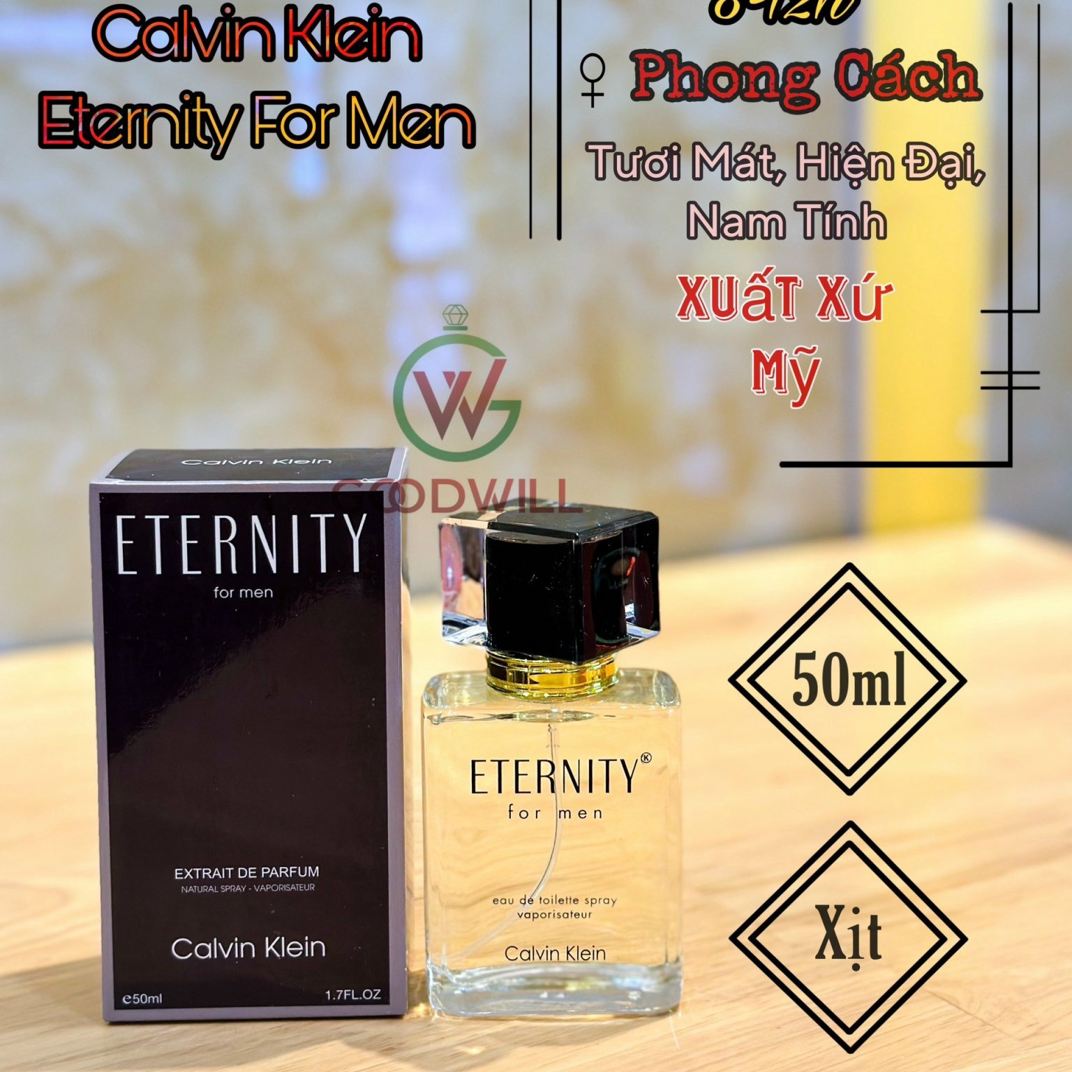 Nước Hoa Nam Calvin Eternity For Men 50ml