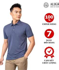 áo Polo Nam Ngắn Tay Chất Vải Coolmax Siêu Mềm, Siêu Nhẹ Thoáng Mát, Không Nhăn, Basic Algplo82 – Aligro