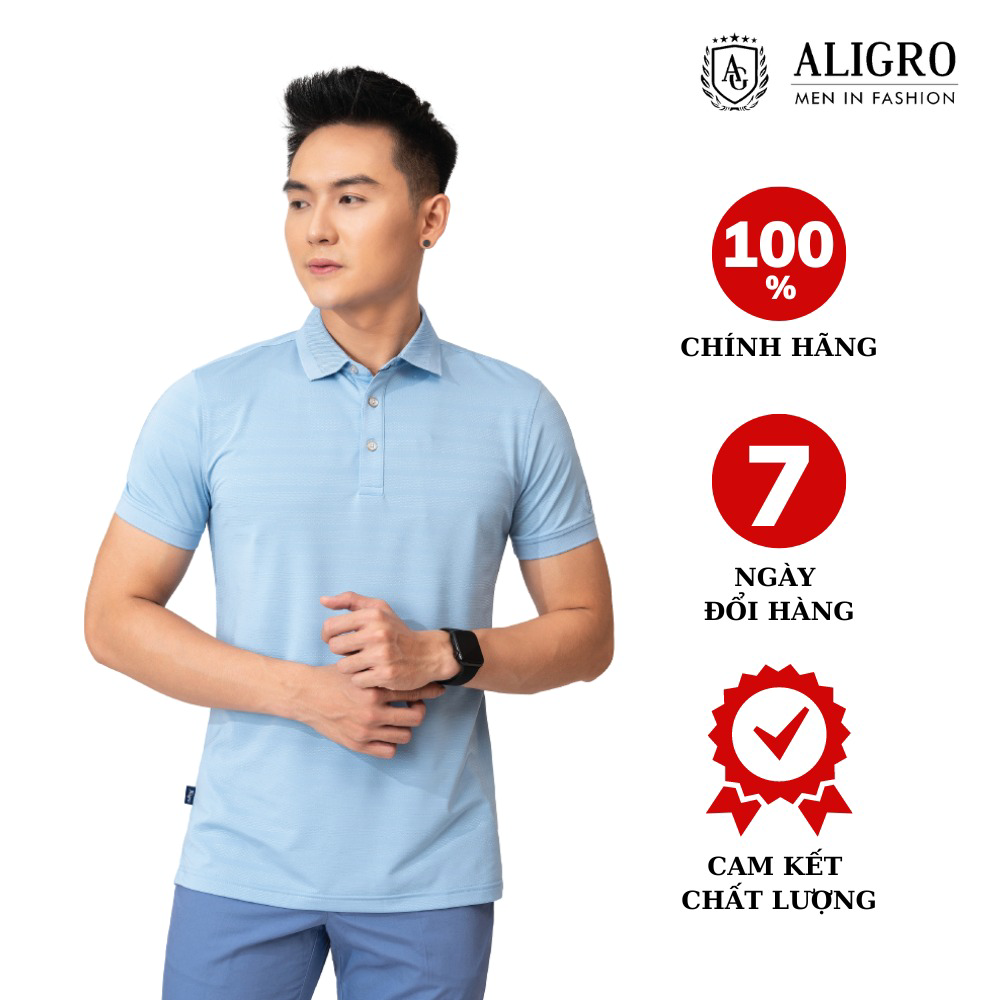 áo Polo Nam Ngắn Tay Chất Vải Coolmax Siêu Mềm, Siêu Nhẹ Thoáng Mát Không Nhăn Algplo81 – Aligro